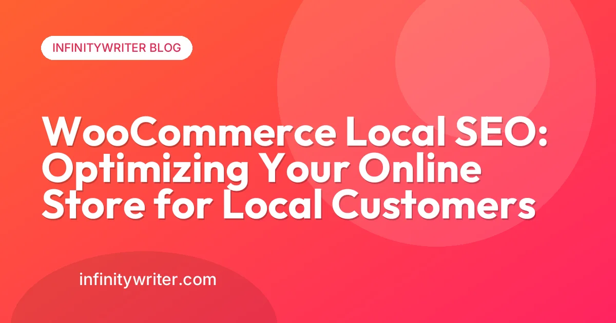 WooCommerce local SEO product image